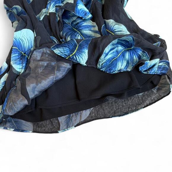 Alice + Olivia paradise leaves silk top - Picture 7 of 8